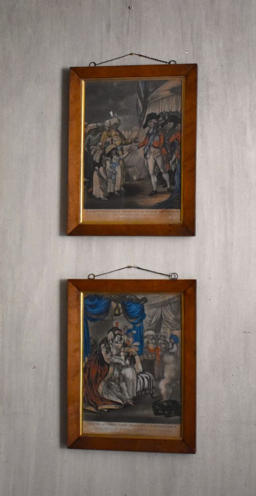 rare pair of georgian prints relating to tipu sultan - CATEGORY: ANTIQUE ART - DATED 18TH CENTURY