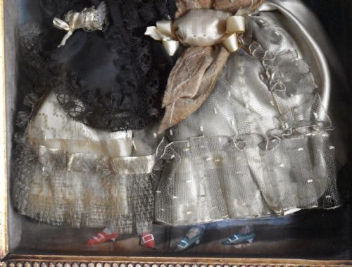 UNUSUAL GEORGIAN PRINT APPLIED WITH FABRIC - ADDITIONAL PHOTO 2