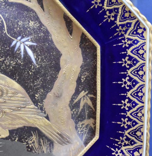 COPELAND AESTHETIC MOVEMENT OCTAGONAL PLATE - ADDITIONAL PHOTO 4
