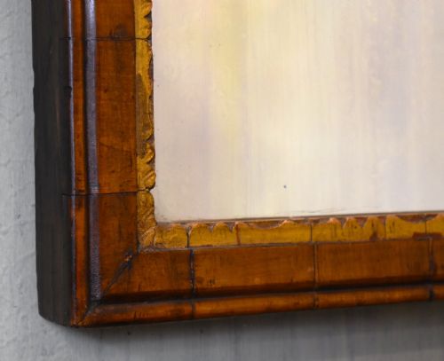 WALNUT TRUMEAU MIRROR - ADDITIONAL PHOTO 2