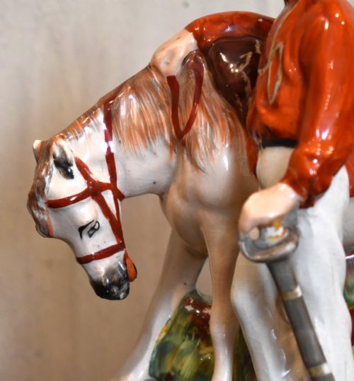 A FINE STAFFORDSHIRE POTTERY FIGURE OF GARIBALDI - ADDITIONAL PHOTO 2
