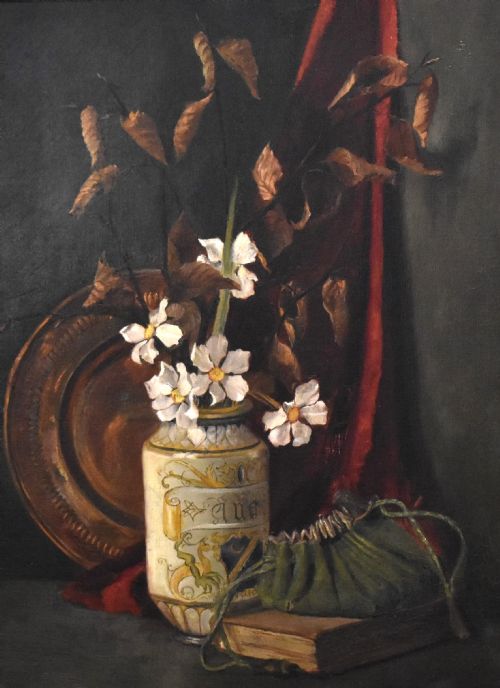FINE VICTORIAN STILL LIFE OIL PAINTING - ADDITIONAL PHOTO 1