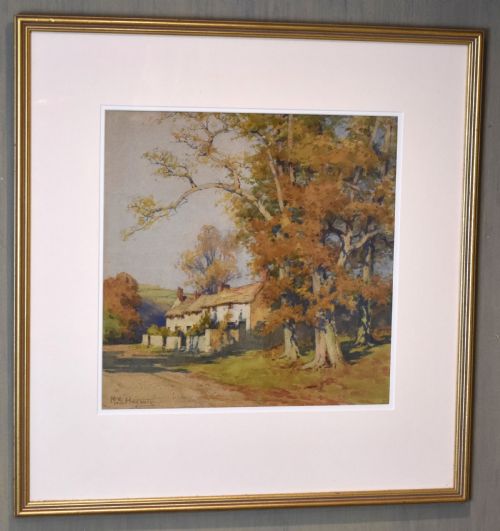 COTTAGE WATERCOLOUR BY MARY S HAGARTY - ADDITIONAL PHOTO 1