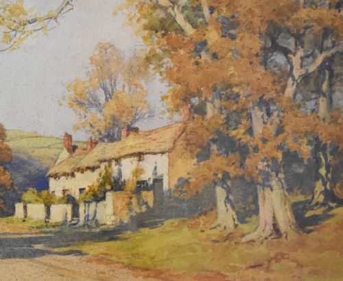 COTTAGE WATERCOLOUR BY MARY S HAGARTY - ADDITIONAL PHOTO 2