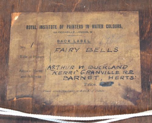 FAIRY BELLS WATERCOLOUR BY ARTHUR H BUCKLAND - ADDITIONAL PHOTO 8