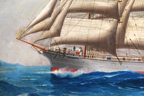 AUSTRALIAN SHIP OIL PAINTING BY RABORSTEL - ADDITIONAL PHOTO 7
