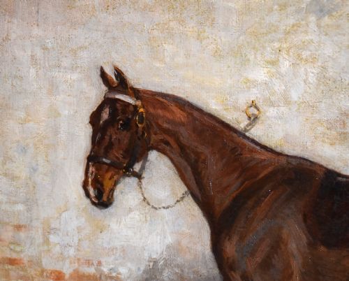 HORSE OIL PAINTING OF DANDY BY JOHN ATKINSON 18631924 - ADDITIONAL PHOTO 4
