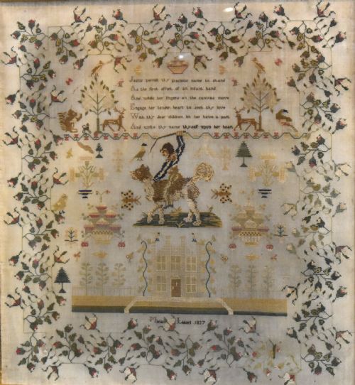 FINE LARGE SAMPLER BY MIRIAM LIDDELL DATED 1837 - ADDITIONAL PHOTO 5
