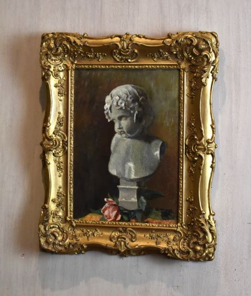 french still life oil painting - CATEGORY: ANTIQUE ART - DATED 1900