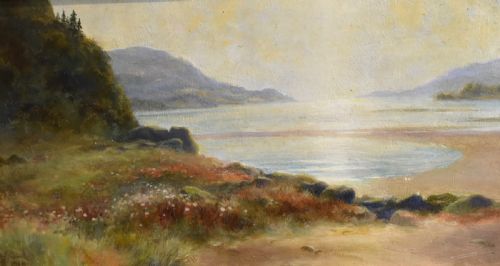 FINE EDWARDIAN LANDSCAPE OIL PAINTING - ADDITIONAL PHOTO 3