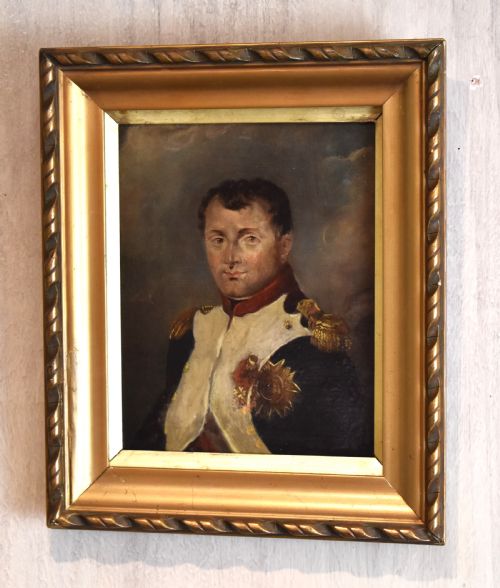 oil painting portrait of napoleon - CATEGORY: ANTIQUE ART - DATED 19TH CENTURY