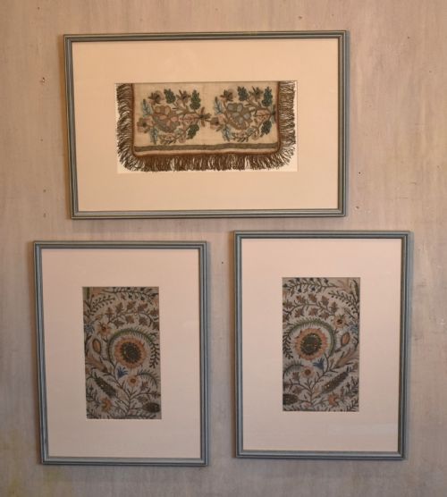 THREE FRAMED EARLY NEEDLEWORKS