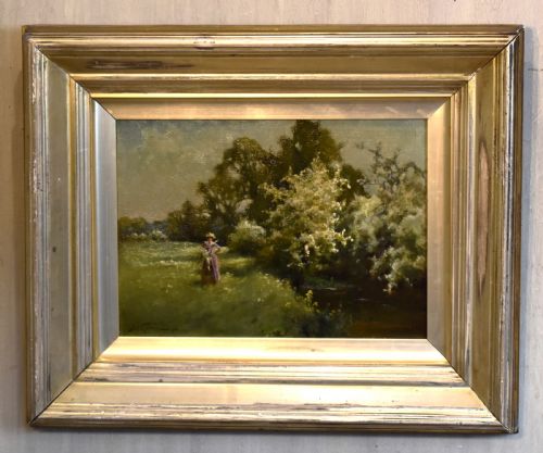 SUMMER BLOSSOMS OIL PAINTING BY SIDNEY VALENTINE GARDNER - ADDITIONAL PHOTO 1