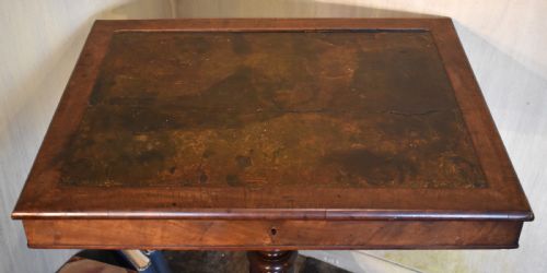 UNUSUAL GEORGIAN MAHOGANY LIBRARY TABLE - ADDITIONAL PHOTO 3