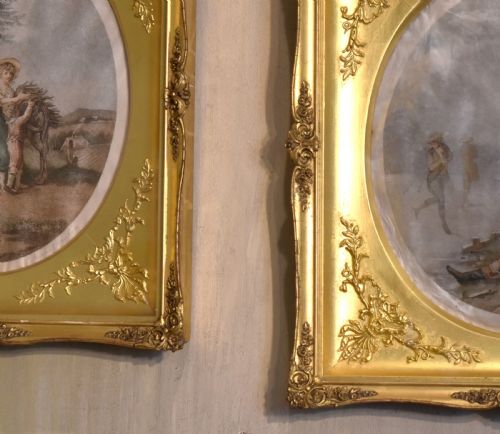 PAIR OF PRINTS WITH SUPERB GILT FRAMES - ADDITIONAL PHOTO 2