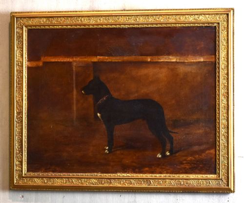 DOG PORTRAIT OIL PAINTING OF A GREAT DANE - ADDITIONAL PHOTO 2