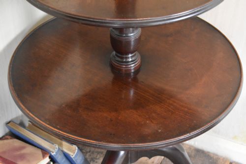 FINE GEORGIAN MAHOGANY DUMB WAITER - ADDITIONAL PHOTO 1