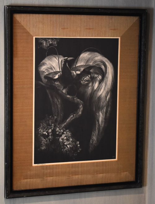 ART DECO PRINT OF A BIRD OF PARADISE BY ADRIAAN VAN THOFF - ADDITIONAL PHOTO 1
