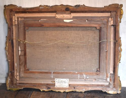 LARGE LANDSCAPE OIL PAINTING DEPICTING A VIEW OF LINCOLN - ADDITIONAL PHOTO 4