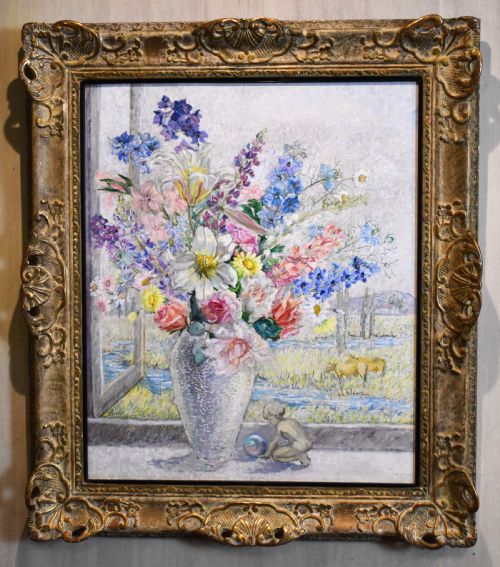 STILL LIFE OIL PAINTING BY MARJORIE MOORE - ADDITIONAL PHOTO 1