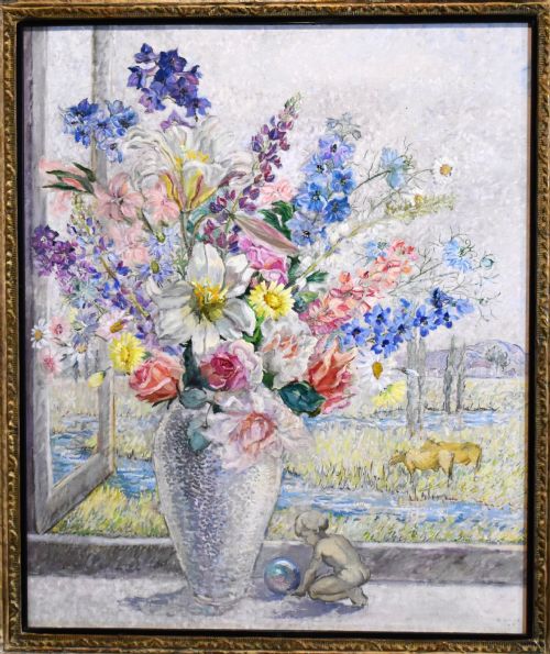STILL LIFE OIL PAINTING BY MARJORIE MOORE - ADDITIONAL PHOTO 2