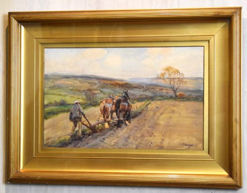 PLOUGHING WATERCOLOUR BY JOHN ATKINSON 18631924 - ADDITIONAL PHOTO 4