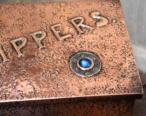 ARTS AND CRAFTS COPPER SLIPPER BOX - ADDITIONAL PHOTO 5