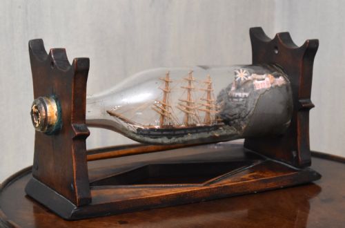 SHIP IN A BOTTLE ON STAND - ADDITIONAL PHOTO 1