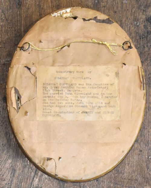 GEORGIAN NEEDLEWORK OF A BIRD BY SUSANNAH CLEVELAND - ADDITIONAL PHOTO 4