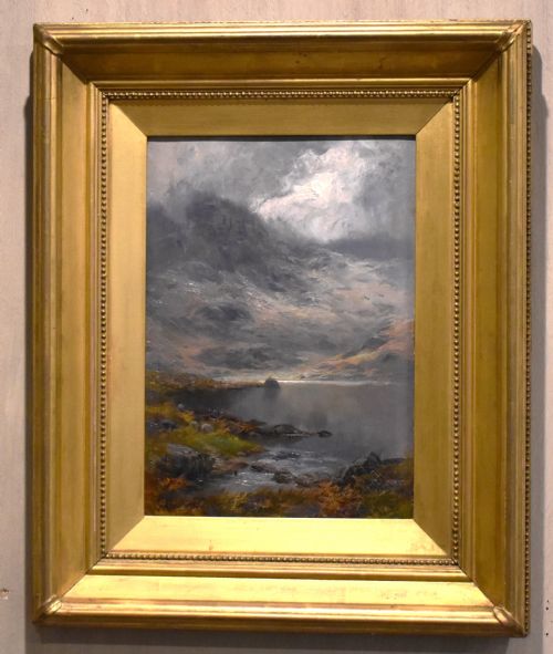OIL PAINTING OF EASEDALE TARN BY JAMES HENRY CROSSLAND - ADDITIONAL PHOTO 1