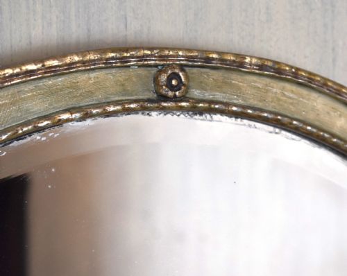 SILVERED CIRCULAR MIRROR - ADDITIONAL PHOTO 1