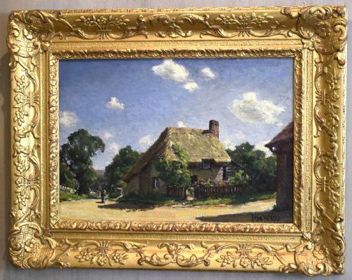 OLD SUSSEX COTTAGE OIL PAINTING BY JOSE WEISS - ADDITIONAL PHOTO 1