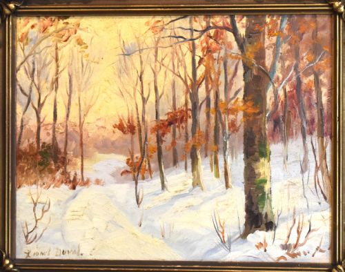 CANADIAN LANDSCAPE OIL PAINTING BY LIONEL DUVAL - ADDITIONAL PHOTO 3