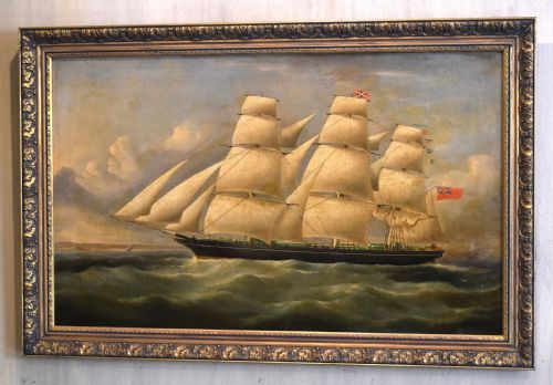 FINE SHIP OIL PAINTING - ADDITIONAL PHOTO 1