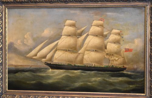 FINE SHIP OIL PAINTING - ADDITIONAL PHOTO 2