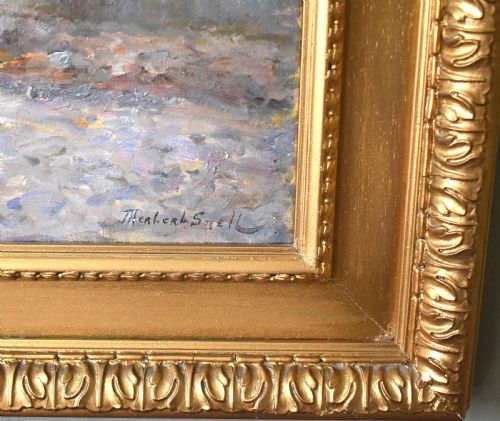 OIL PAINTING BY JAMES HERBERT SNELL RBA ROI - ADDITIONAL PHOTO 4