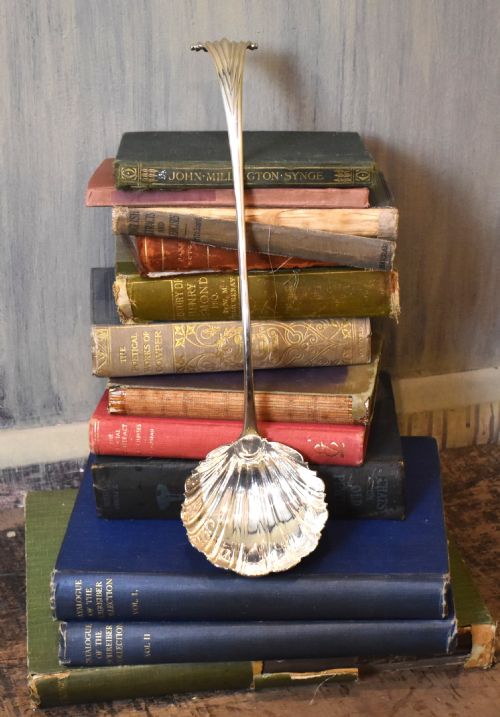 large georgian silver ladle - CATEGORY: ANTIQUE SILVER - DATED GEORGIAN