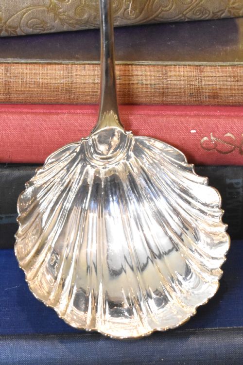 LARGE GEORGIAN SILVER LADLE - ADDITIONAL PHOTO 1