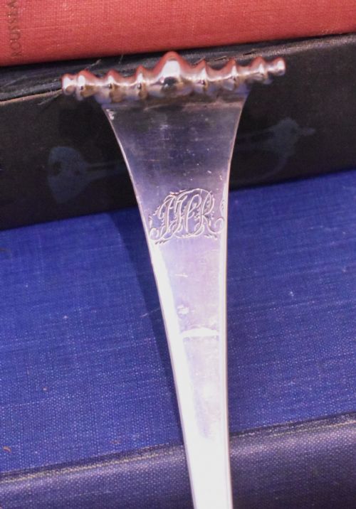 LARGE GEORGIAN SILVER LADLE - ADDITIONAL PHOTO 5