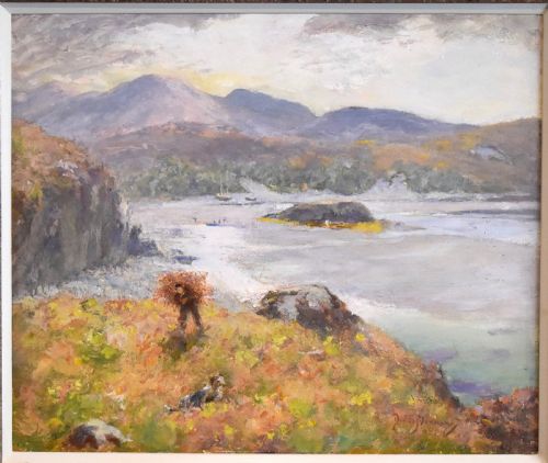 LANDSCAPE OIL PAINTING BY SIR DAVID MURRAY RA - ADDITIONAL PHOTO 2