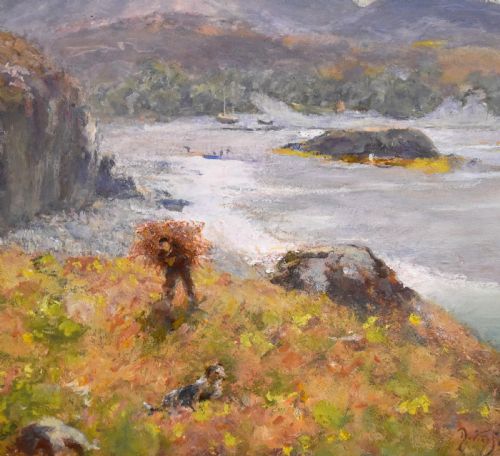 LANDSCAPE OIL PAINTING BY SIR DAVID MURRAY RA - ADDITIONAL PHOTO 5
