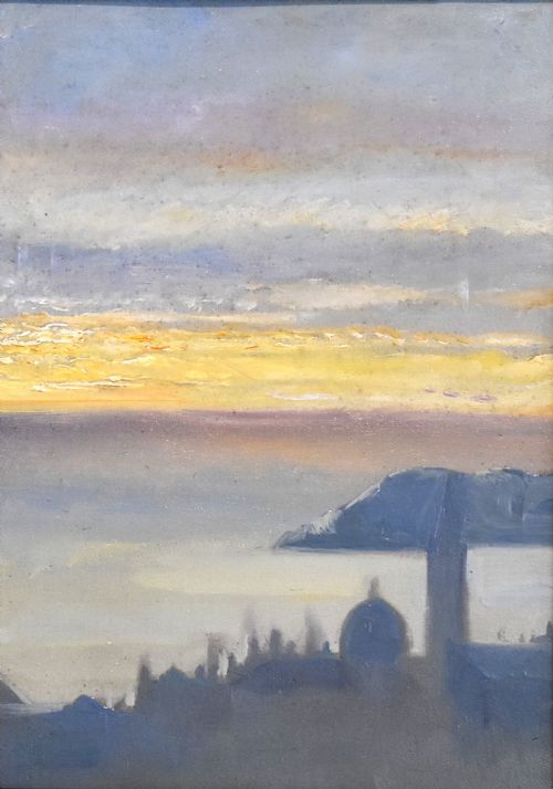 ITALIAN LANDSCAPE OIL PAINTING BY JAMES EADIEREID - ADDITIONAL PHOTO 3