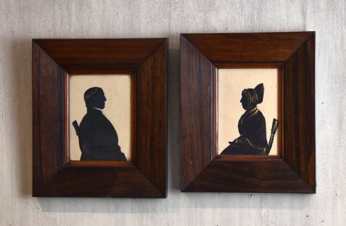 PAIR OF VICTORIAN SILHOUETTES - ADDITIONAL PHOTO 1