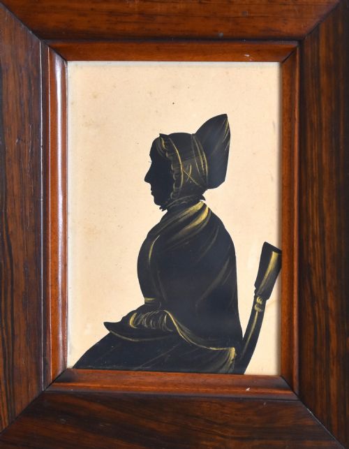 PAIR OF VICTORIAN SILHOUETTES - ADDITIONAL PHOTO 5