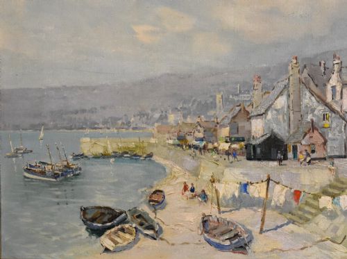 OIL PAINTING OF ST IVES BY GODWIN BENNETT - ADDITIONAL PHOTO 1