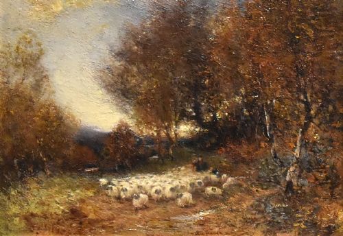 AUTUMN OIL PAINTING BY ALEXANDER COUTTS FRASER - ADDITIONAL PHOTO 5