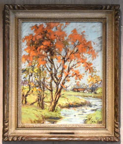 CANADIAN LANDSCAPE IN PASTEL BY BERTHE DES CLAYES - ADDITIONAL PHOTO 1