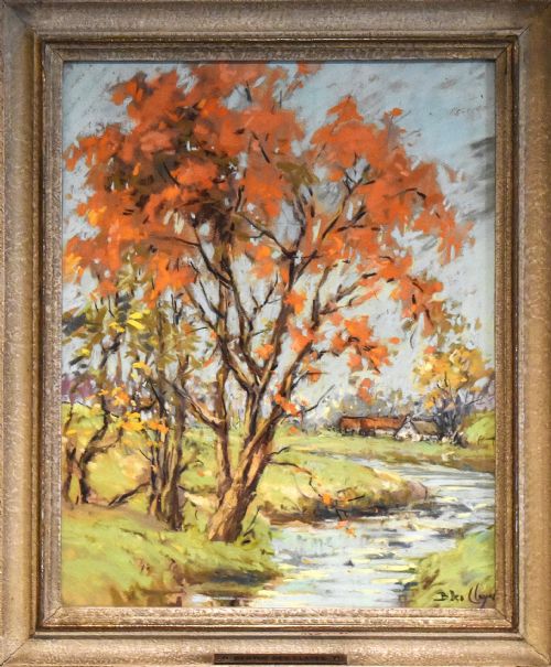 CANADIAN LANDSCAPE IN PASTEL BY BERTHE DES CLAYES - ADDITIONAL PHOTO 2