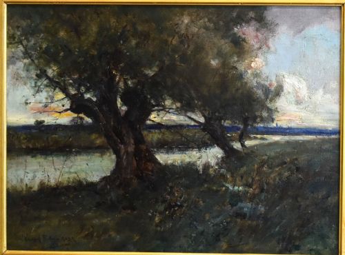 LANDSCAPE OIL PAINTING BY WELLWOOD RATTRAY - ADDITIONAL PHOTO 2