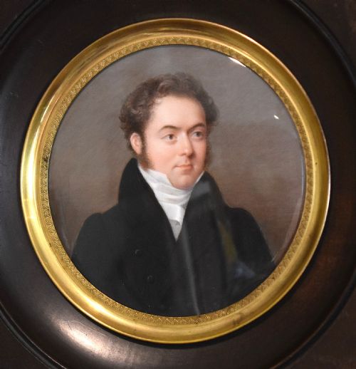 FINE MINIATURE PORTRAIT OF A GENTLEMAN - ADDITIONAL PHOTO 2